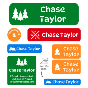sleepaway camp labels pack campsite elementary