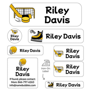 sleepaway labels pack hockey gold