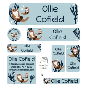 sleepaway labels pack otter powder blue