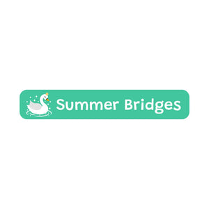 slim rectangle iron-on clothing labels swan green