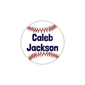 circle clothing labels for kids baseball dark blue