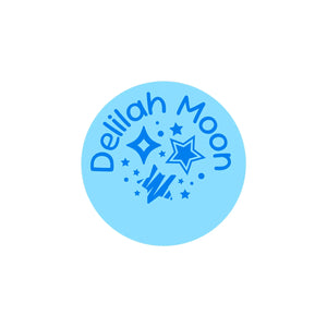circle clothing labels stars blue