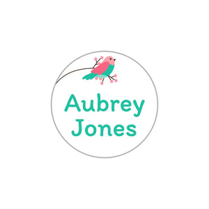 rectangle iron-on name stickers in roller