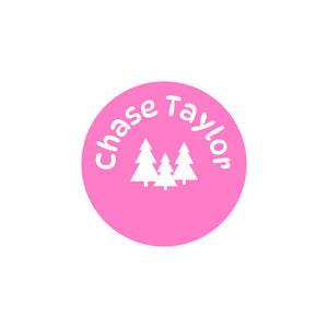 circle iron-on clothing labels campsite fairy princess