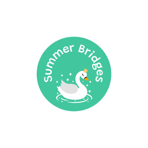 circle iron-on clothing labels swan green