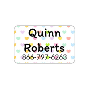 contact clothing labels for kids in hearts original rainbow
