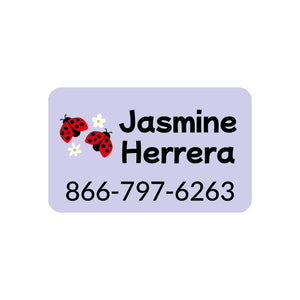 contact clothing labels ladybug periwinkle