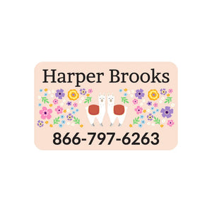 contact clothing name labels for kids llama cream
