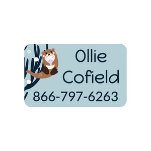 contact clothing labels otter powder blue