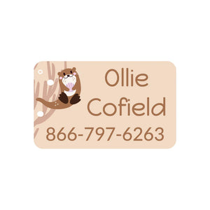 contact clothing labels otter tan