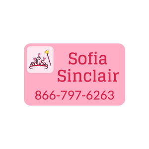 contact clothing labels princess pink