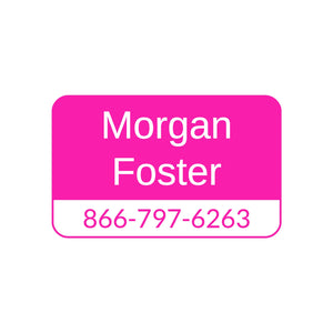 contact clothing labels for kids stacked hot pink
