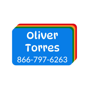 rectangle iron-on clothing labels color combos elementary