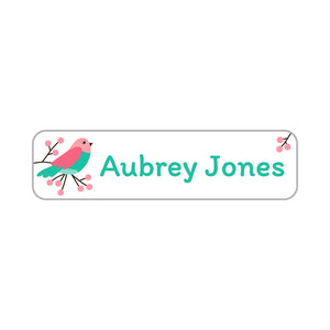 small rectangle name stickers for kids in roller
