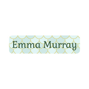 small rectangle name labels mermaid pattern mariana