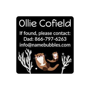 contact labels otter black