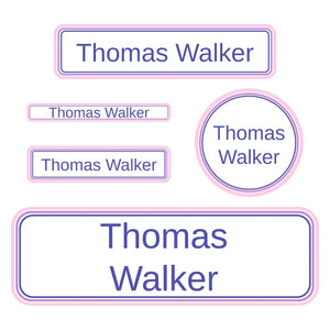 waterproof labels pack bands lilac love