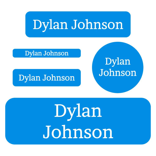 Waterproof Computer Labels One Color Waterproof Labels Pack | Name Bubbles