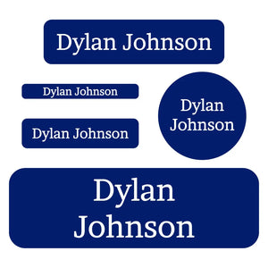 waterproof labels pack one color indigo