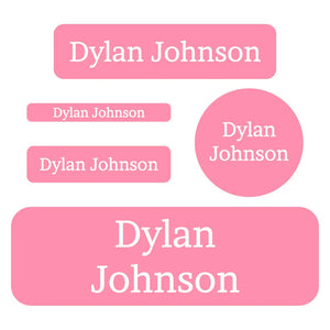 waterproof labels pack one color pink grapefruit