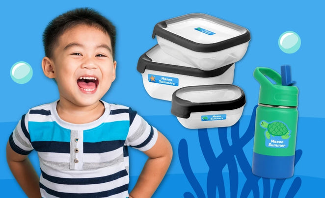 Waterproof name labels for kids