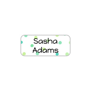 kids' extra small clothing labels in pom pom green