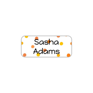 kids' extra small clothing labels in pom pom orange