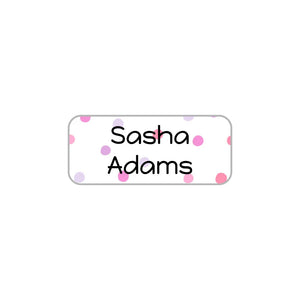 kids' extra small clothing labels in pom pom pink