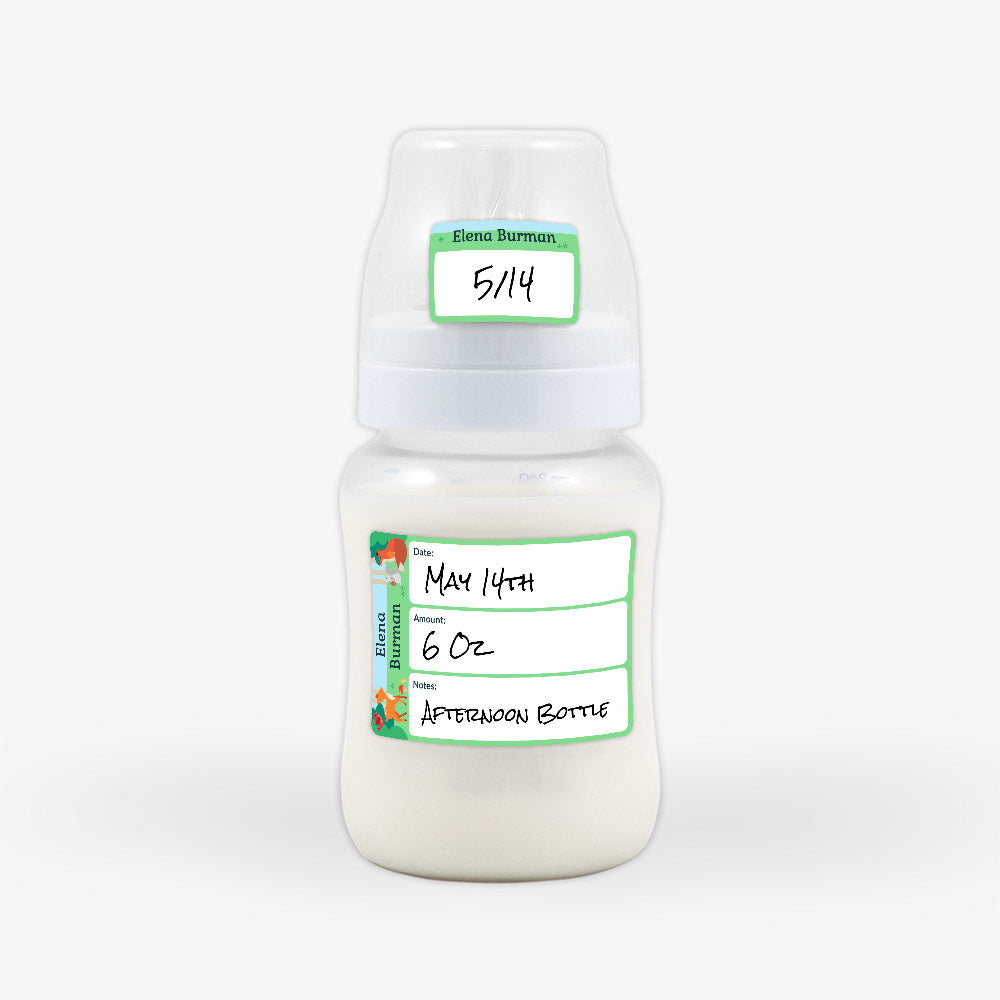 Baby bottle labels discount