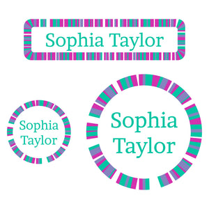 baby labels pack confetti pacific surf