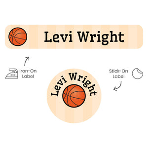 basketball camp clothing labels pack