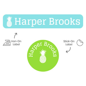pineapple camp clothing labels pack