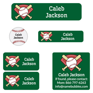 baseball camp labels pack