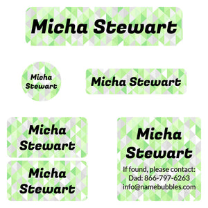 camp labels pack crystal prism peridot
