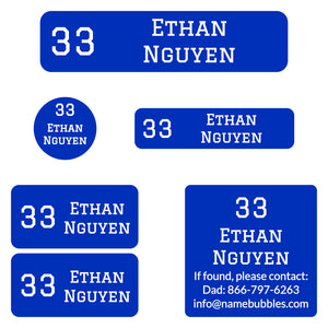 jersey camp labels pack