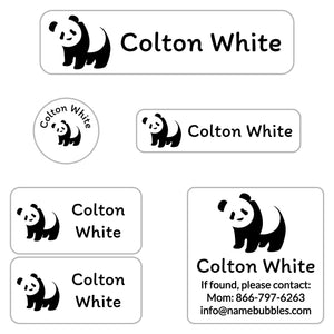panda camp labels pack