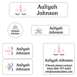 unicorn camp labels pack