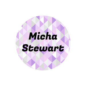 circle name labels crystal prism amethyst