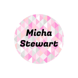 circle name labels crystal prism rose quartz