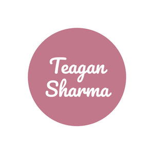 circle name labels neutral color dusty rose