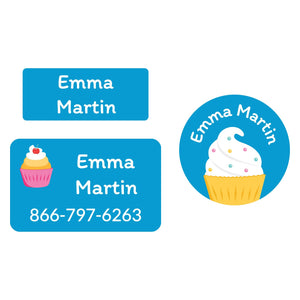 cupcakes clothing labels pack