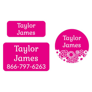 flower clothing labels pack