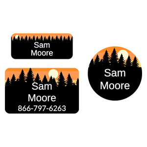 forest sky clothing labels pack