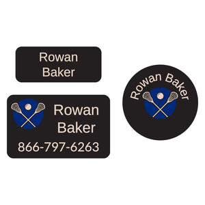 lacrosse navy blue clothing labels pack