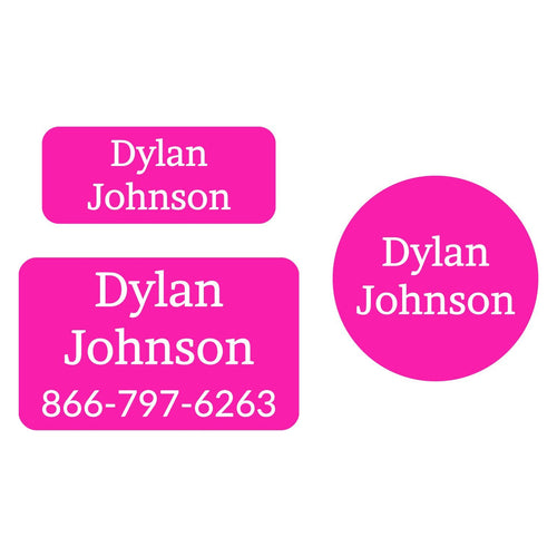 One Color Clothing Labels Pack | Name Bubbles