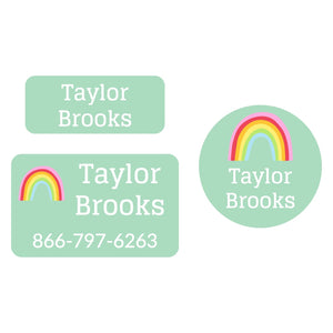 rainbows clothing labels pack
