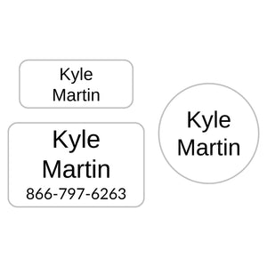 stick on labels for clothing