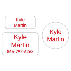 stick on labels for clothing