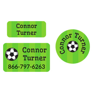 soccer clothing labels pack