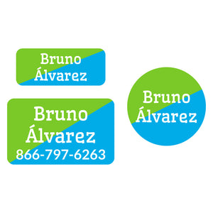 two tone clothing labels pack